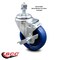Service Caster 4 Inch Solid Polyurethane Wheel Swivel 1/2 Inch Threaded Stem Caster with Brake SCC-TS20S414-SPUS-TLB-121315 - alternate 3